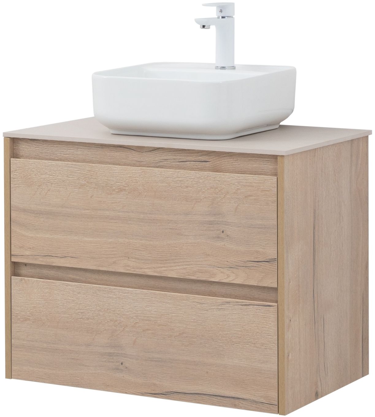 Тумба со столешницей Aquanet Nova Lite 75 см, 2 ящика