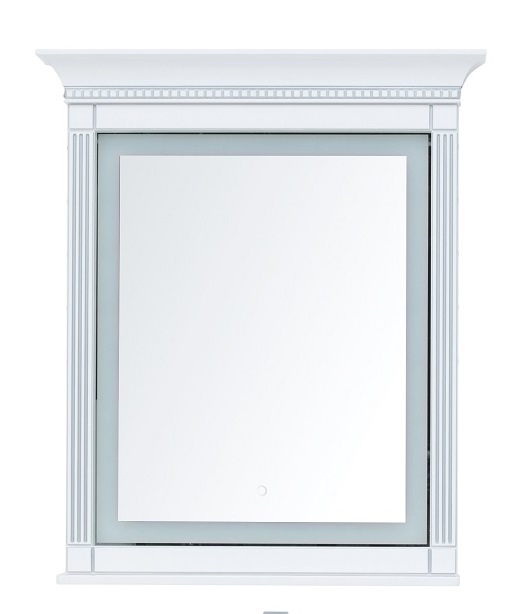 Зеркало Aquanet Селена 90 см, белый, серебро