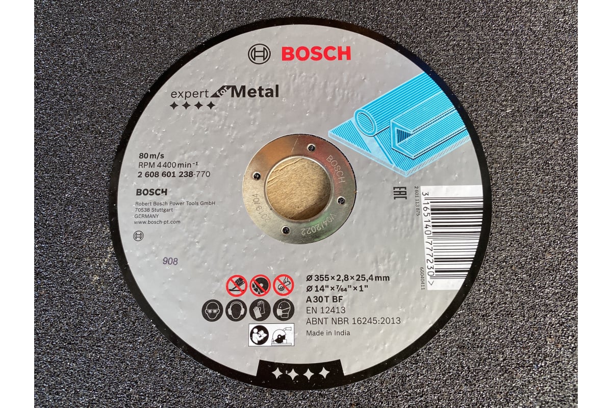 Круг отрезной по металлу ExpertMetal 355x2,8x25,4 мм Bosch 2608601238