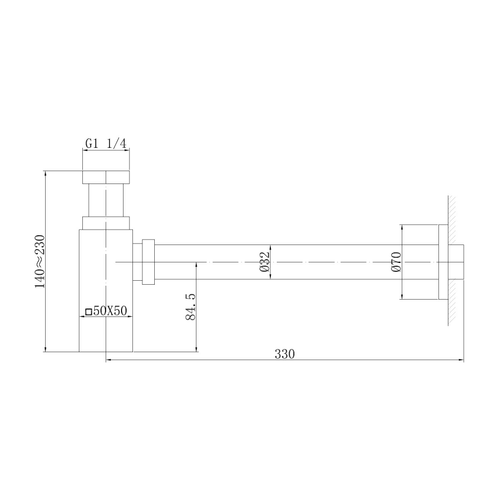 Сифон для раковины Abber AF0031RG розовое золото