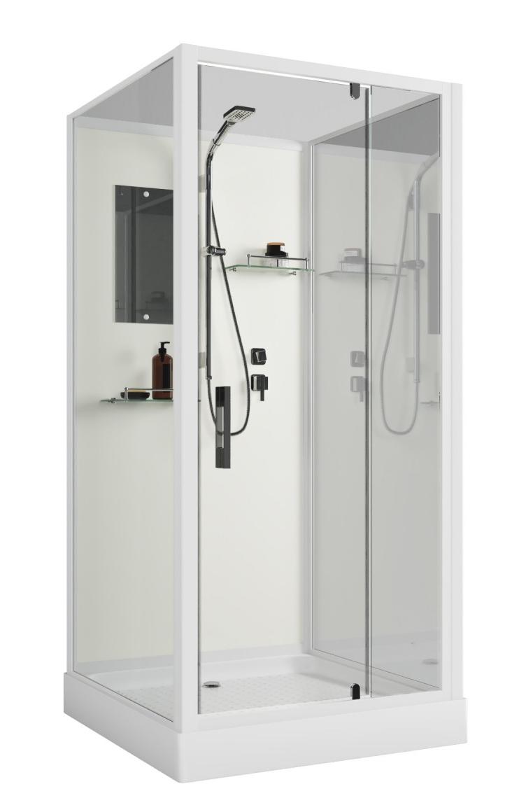 Душевая кабина Niagara Standart ST90/15Q/BK 90x90 стекло прозрачное, без крыши, без г/м