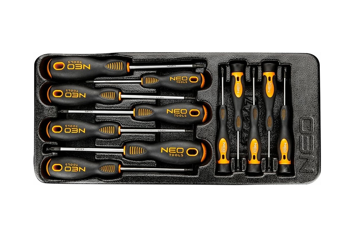 Набор отверток, 12 шт. PZ, TX Neo Tools 84-247