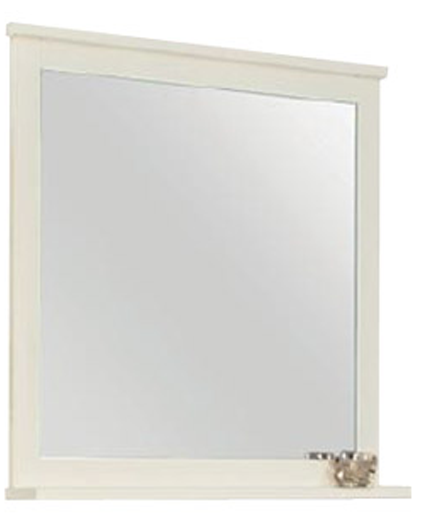 Зеркало Акватон Леон 80 с полочкой, дуб белый