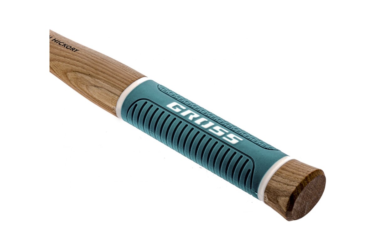 Молоток-гвоздодер Gross American hickory 280г, угол 75, магнит, обрезиненная рукоятка 10417