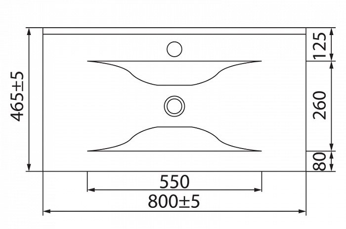 Раковина Iddis 0138000i28 80 см белый