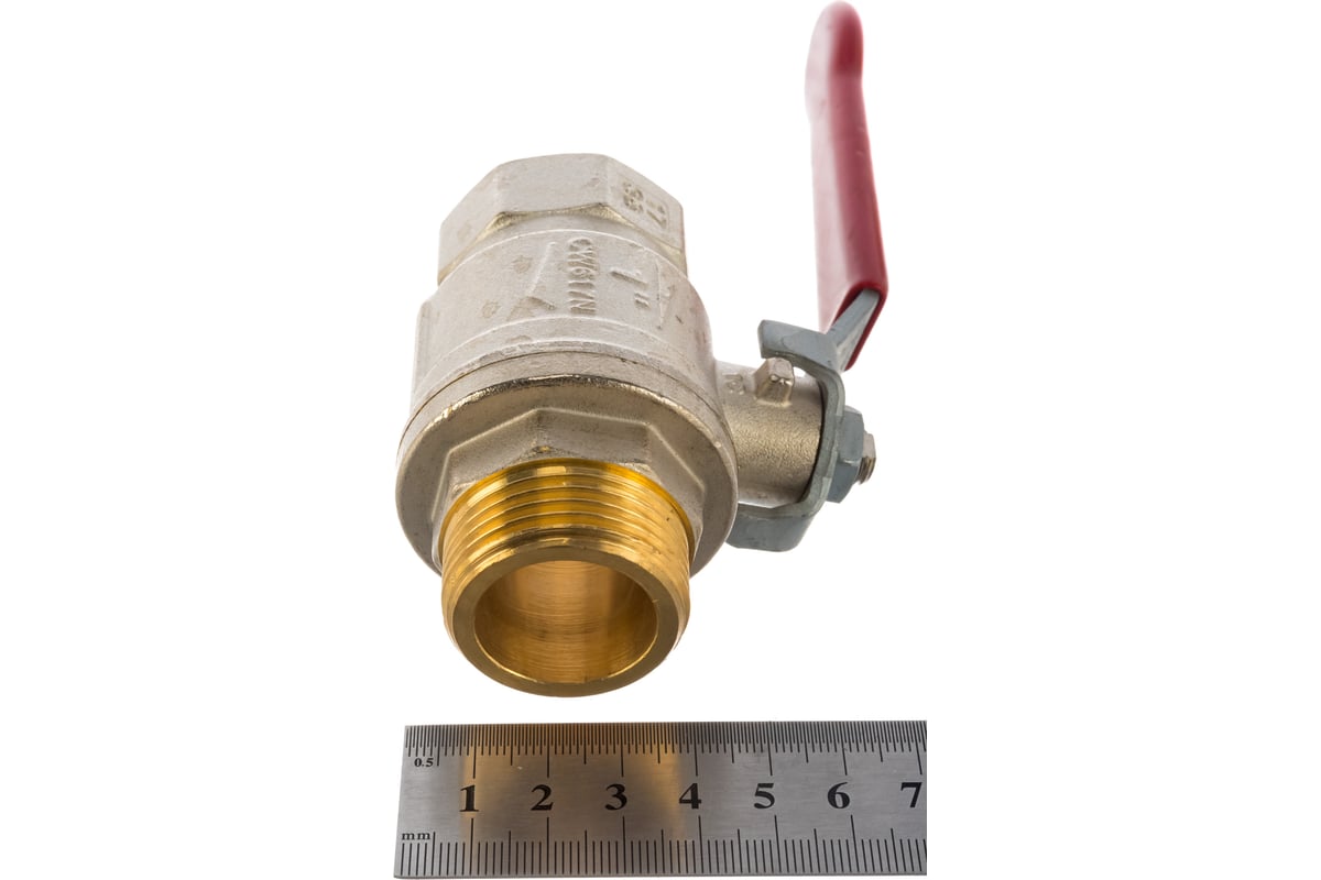 Шаровой кран RUB 1" DN25 PN40, ВР-НР, серия MILANO (S.90), ручка S90F20
