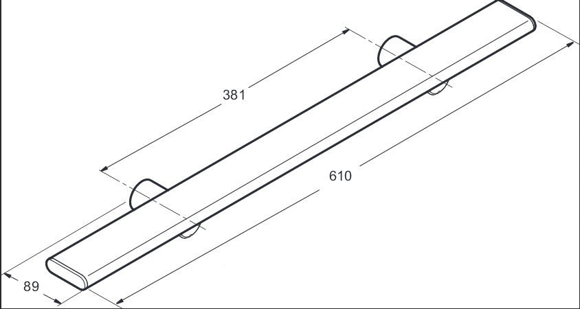 Полотенцедержатель Jacob Delafon Panolux 61 см E64003-SHP