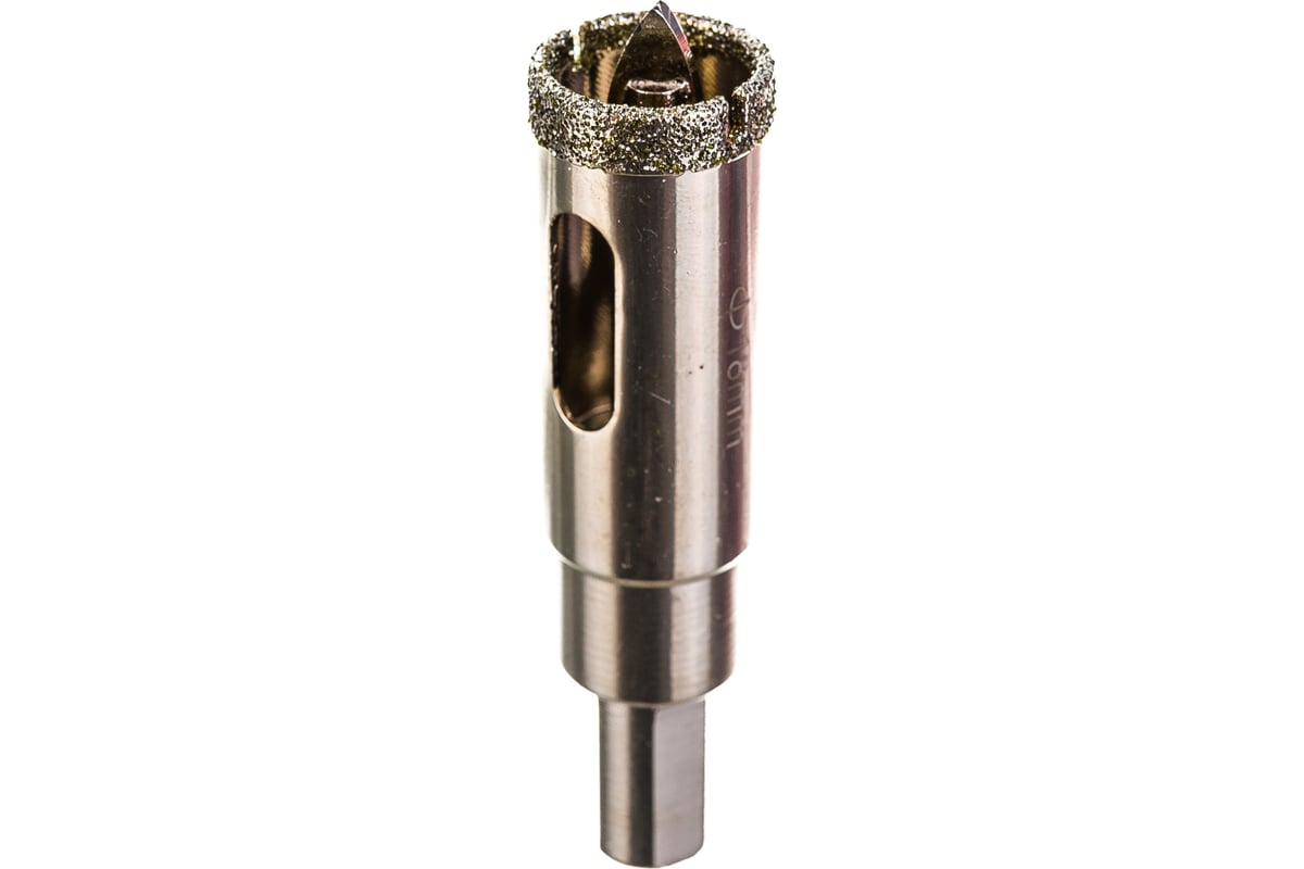 Коронка алмазная по керамике и кафелю с центрирующим сверлом (18 мм) TRIO-DIAMOND 400018