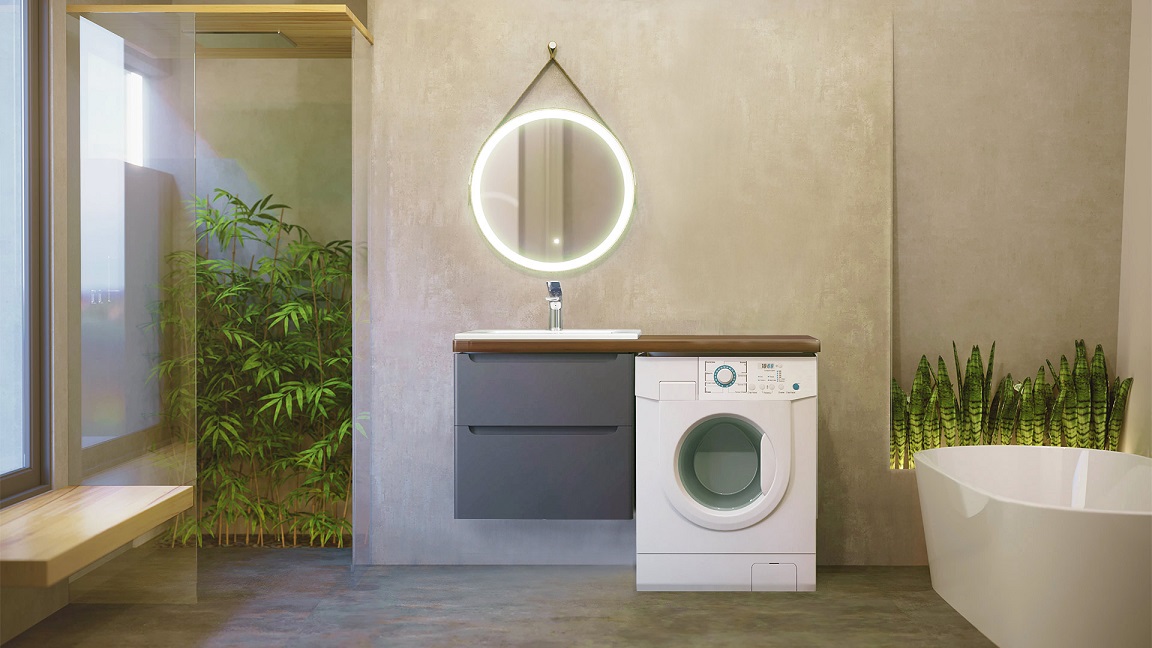 Тумба со столешницей Jorno Wood 120 см под стиральную машинку Тумба со столешницей Jorno Wood 120 см под стиральную машинку