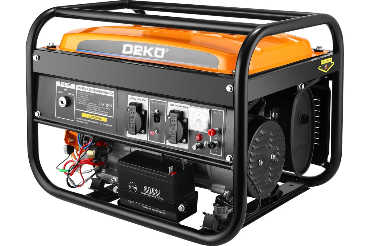 Бензиновый генератор Deko dkeg210-e, 3.2 квт, электростартер 065-1085-1