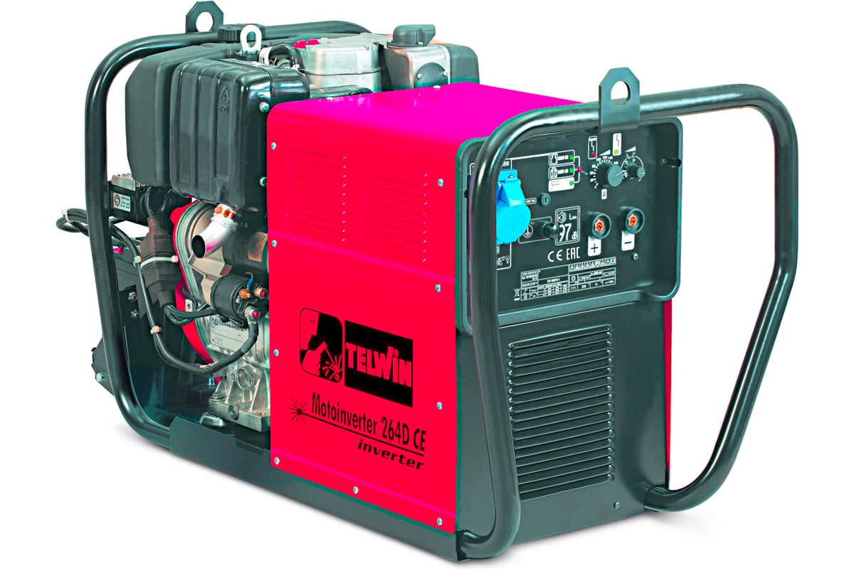 Сварочный генератор Telwin MOTOINVERTER 264D CE LOMBARDINI 815980
