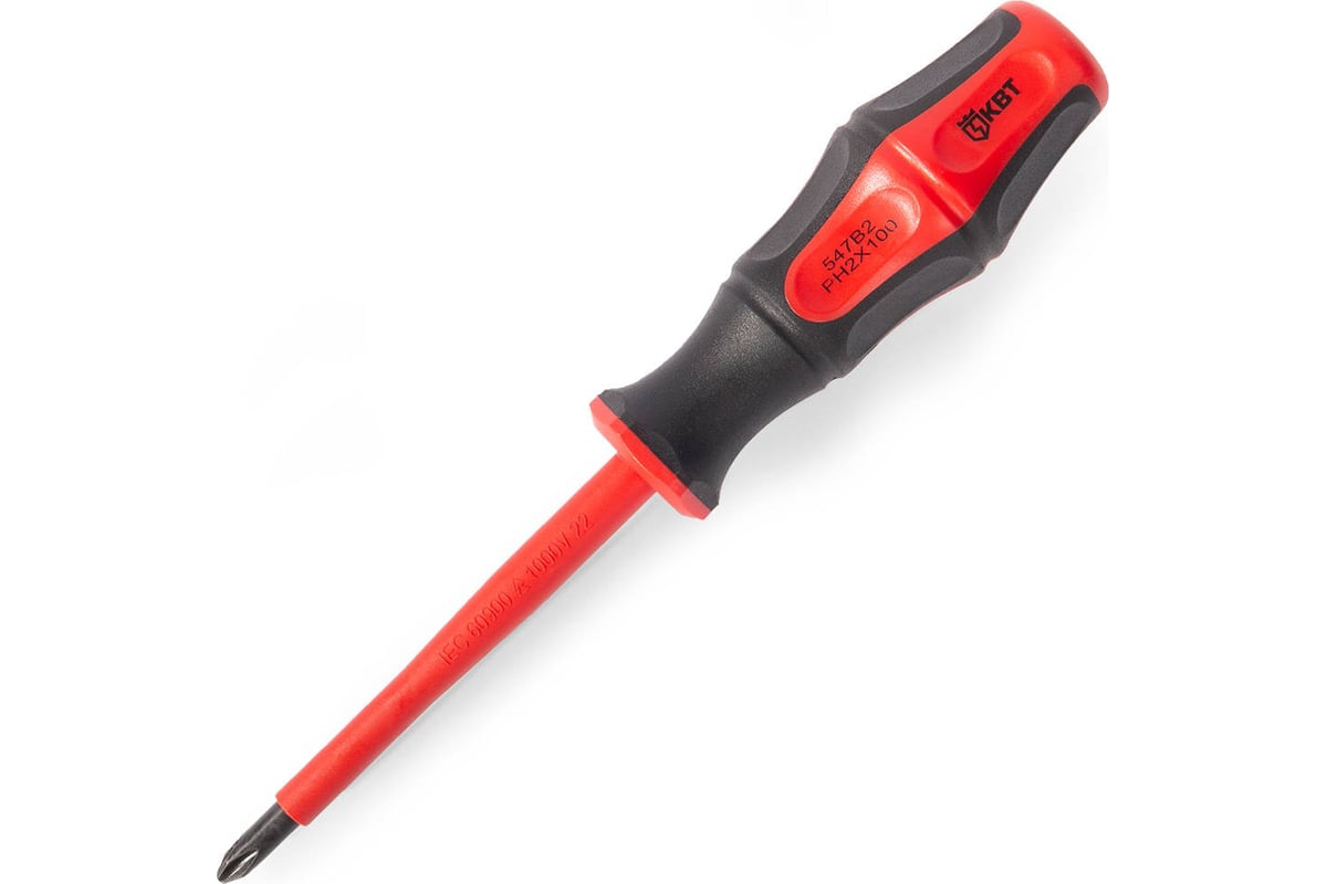 Диэлектрическая отвертка PH2x100 КВТ Профи 78612