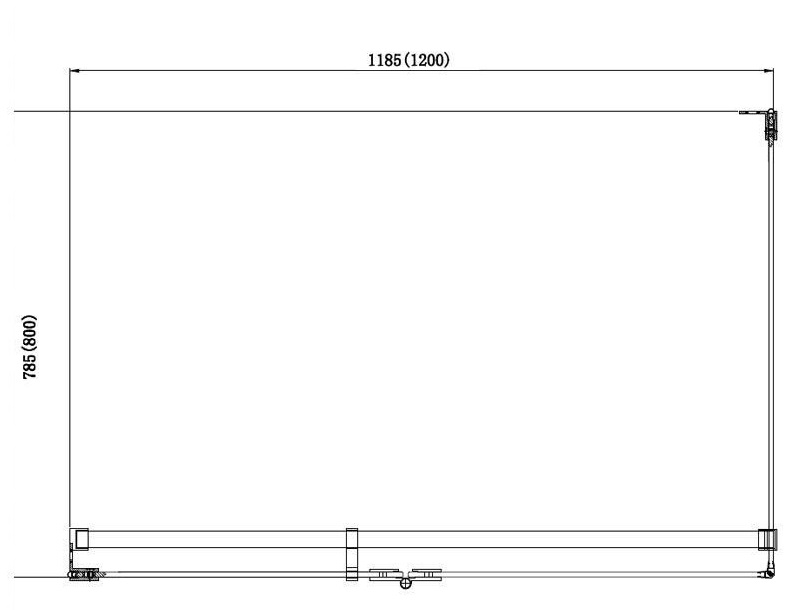 Душевой уголок Aquanet Beta 120x80 R, прямоугольный