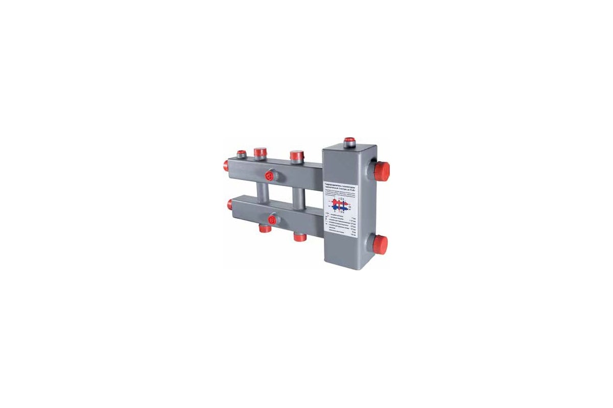 Гидроразделитель с коллектором (5 контуров; до 70 кВт) Valtec VTc.100.SH.070605