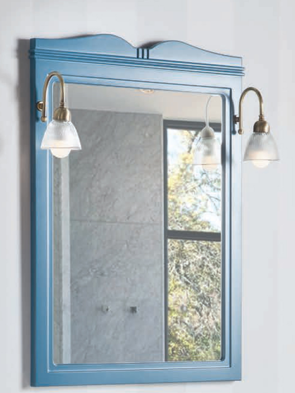 Зеркало Caprigo Borgo 60-70 см 33435-В136 blue, с отверстиями