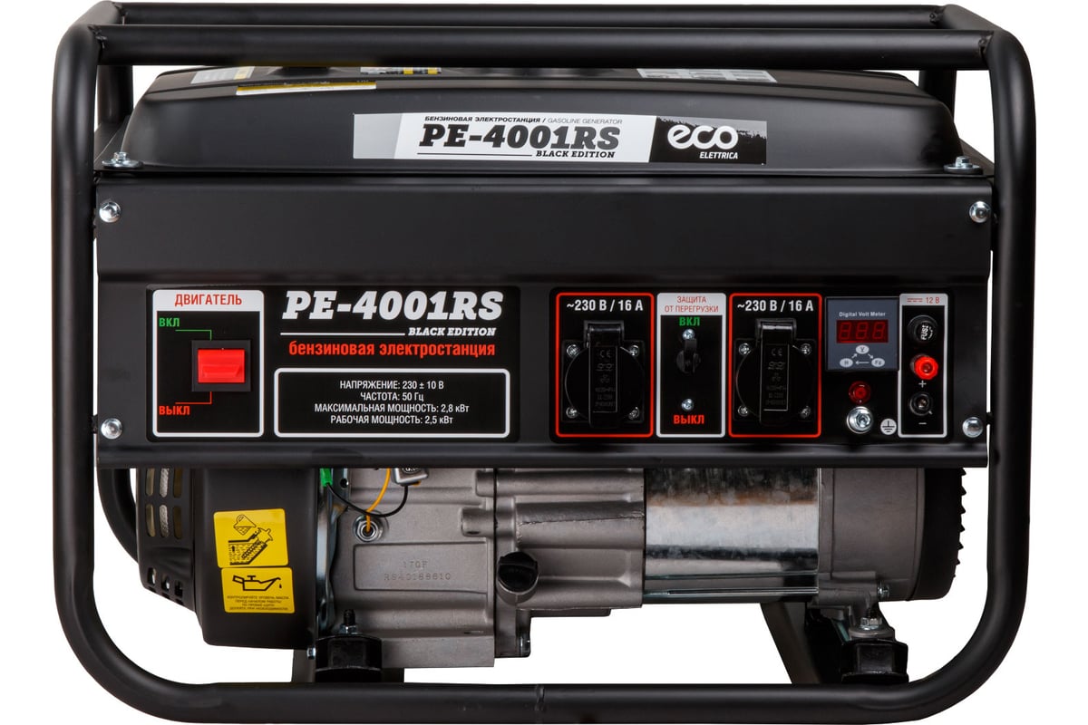 Бензиновый генератор Eco PE-4001RS Black Edition EC1565-1