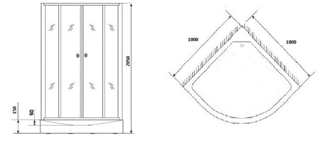 Душевая кабина Grossman GR170 100x100