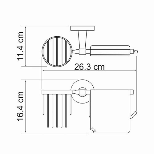 Держатель туалетной бумаги WasserKRAFT Isen K-4059