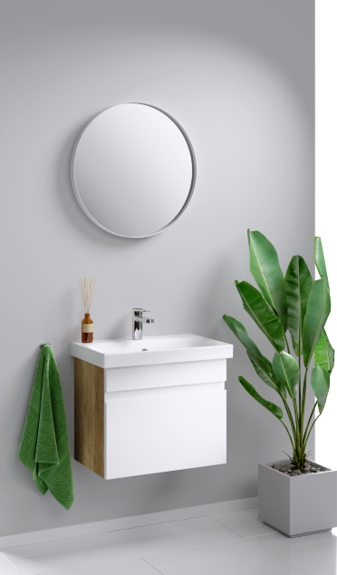 Мебель для ванной Aqwella Smart 60 см дуб балтийский