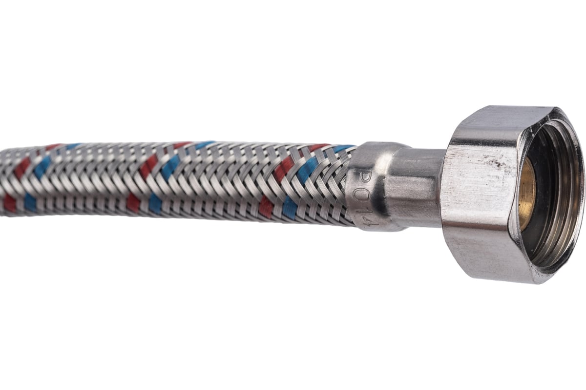 Подводка для смесителей СТМ сталь, 1/2xM10x40 см., короткий. штуцер CWFSS040