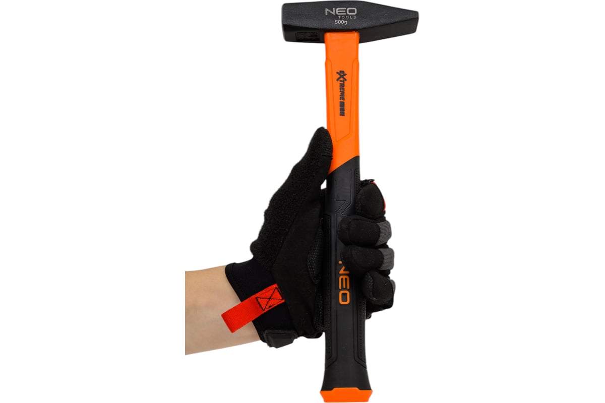 Столярный молоток Neo Tools 500 г, рукоятка из стекловолокна 25-145