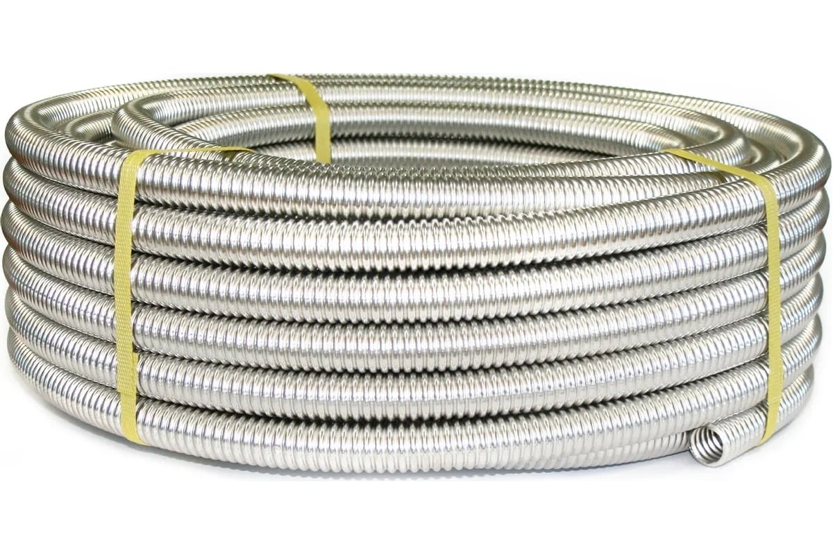 Гофрированная труба из нержавеющей стали Stahlmann SS304 18А, отожженная, 10 м 2217450