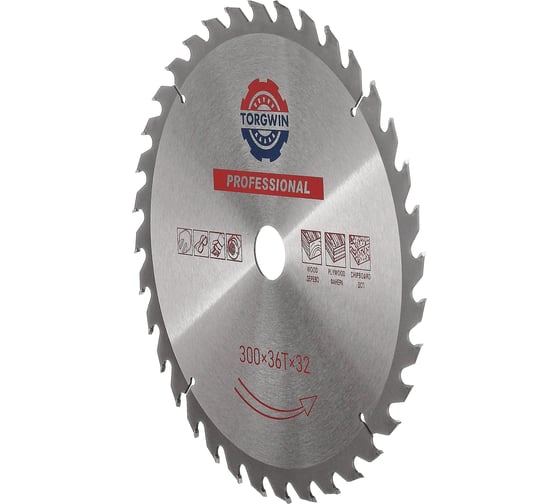 Диск пильный по дереву 300х32 мм, 36Z TORGWIN T532735