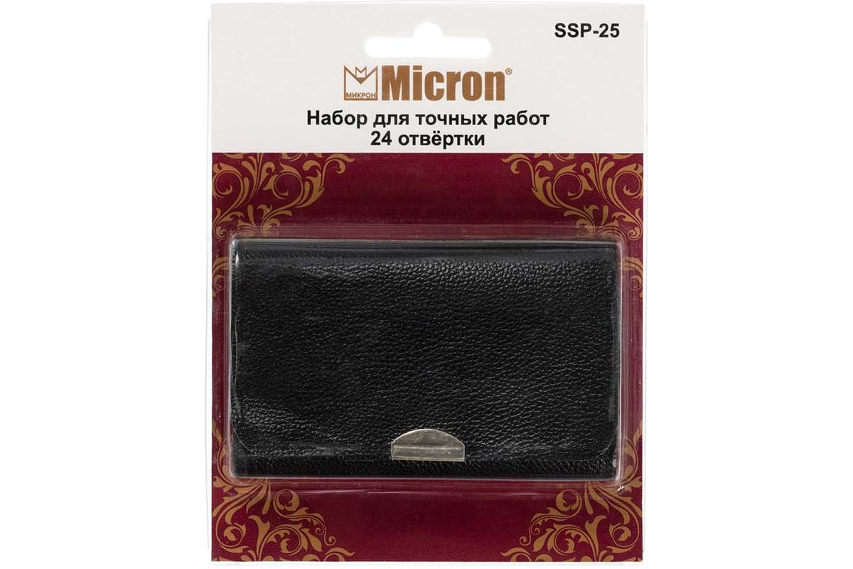 Набор для точных работ Micron (отвёртки) SSP-25 25 сменных отвёрток/бит 731279