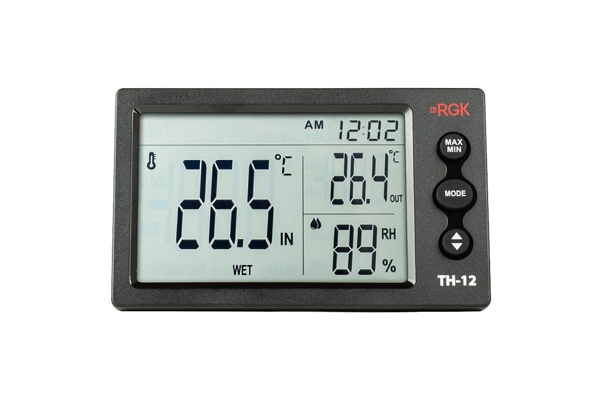 Термогигрометр RGK TH-12 с поверкой 779272