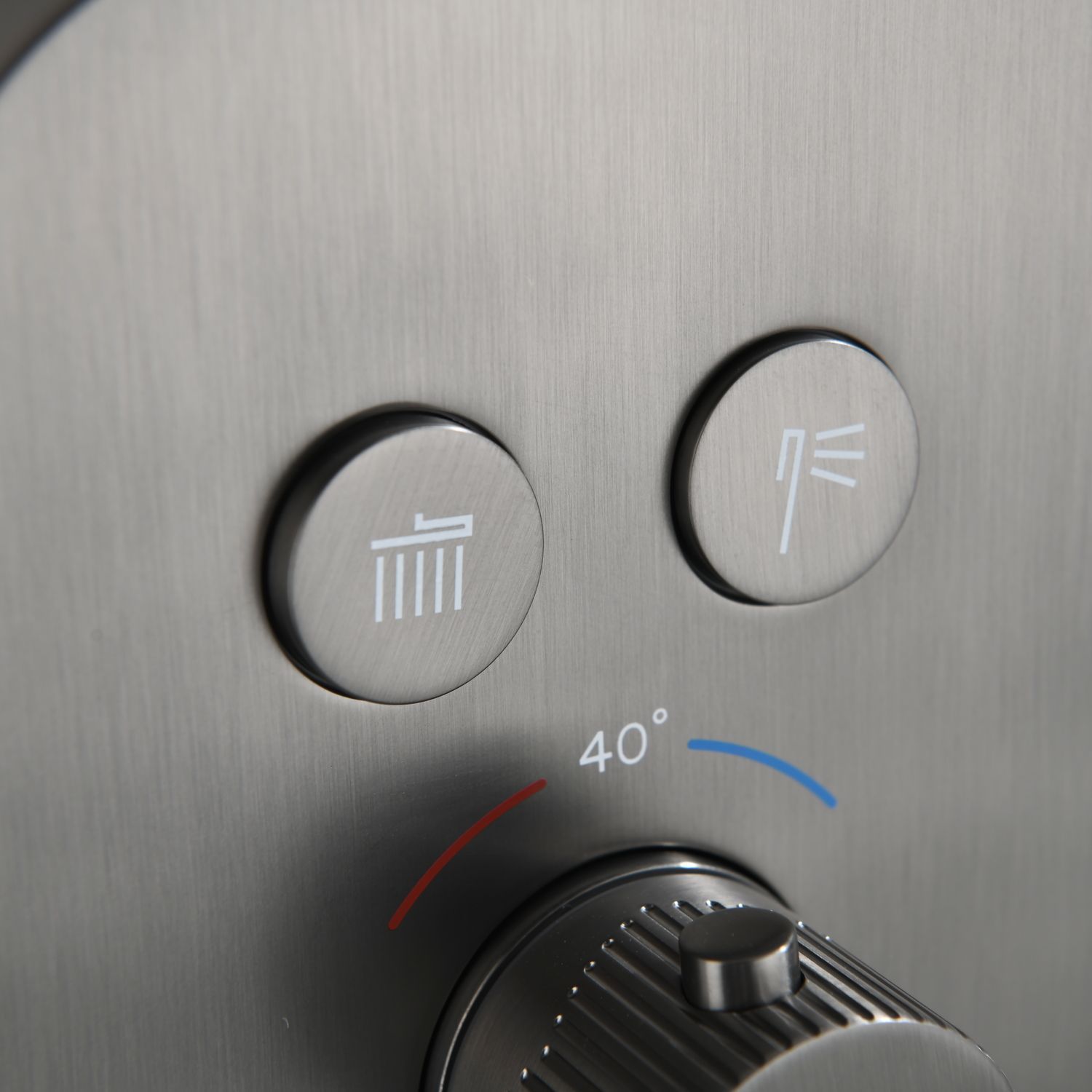 Душевой набор Black&White Gravity GH-9201-GM термостат, оружейная сталь