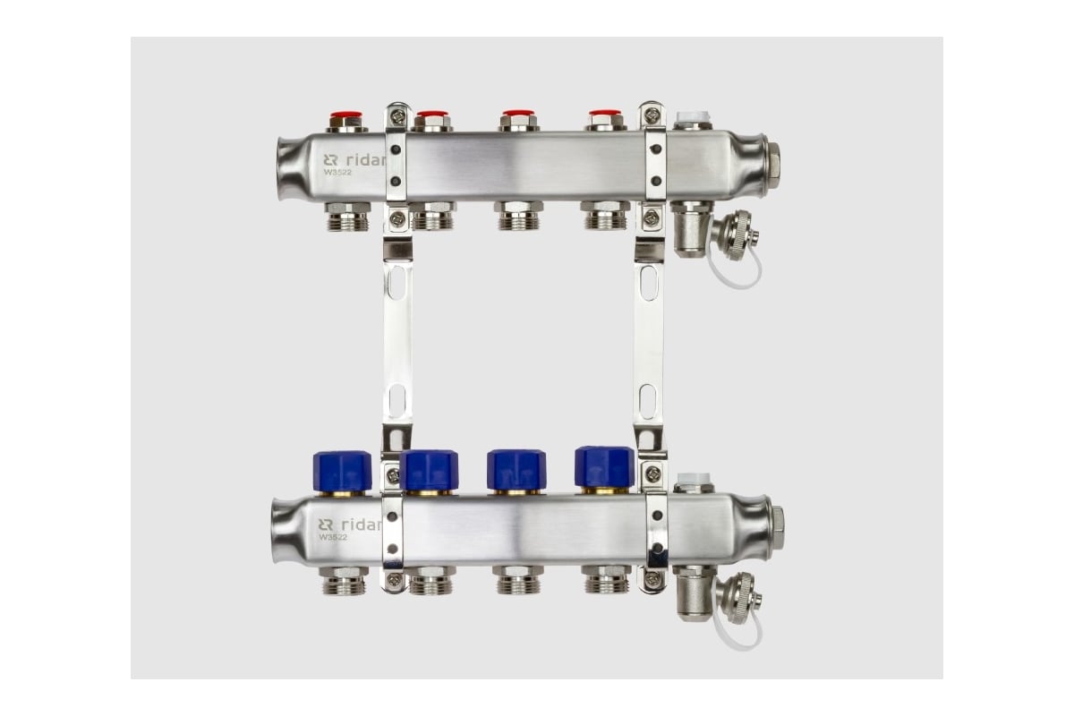 Комплект коллекторов Ридан SSM-5R set с кронштейнами, 5 контуров 088U0975R