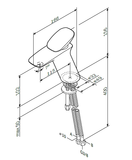 Смеситель для раковины Am.Pm Spirit V2.0 F70A02100