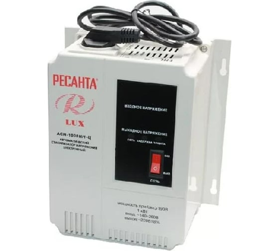 Стабилизатор напряжения Ресанта АСН 1000 Н/1-Ц Lux 63/6/14