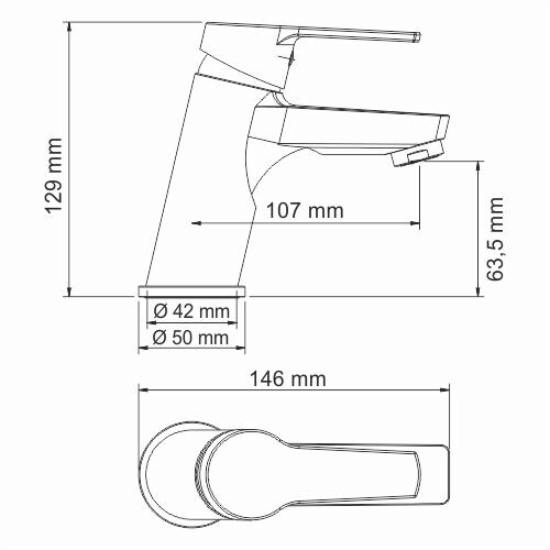 Смеситель для раковины WasserKRAFT Rhin 4403