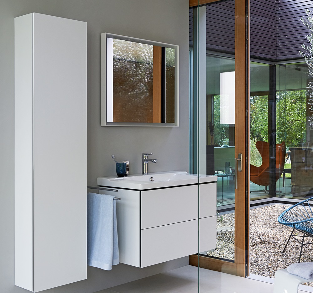 Тумба с раковиной Duravit L-Cube 83 2 ящика белый