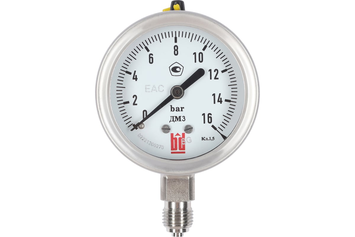 Манометр ДМ 3 063 Р (0-16) бар, кл.1.5, G1/4, DIN CASE BD 1153100005