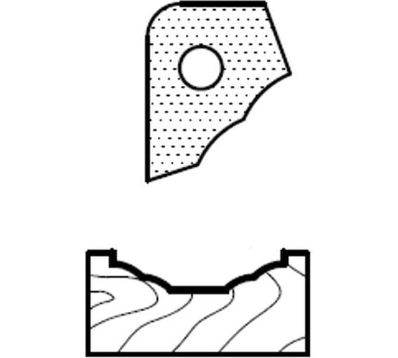 Нож профильный для фасадов T82301 для 1473231212 ROTIS 744.T82301