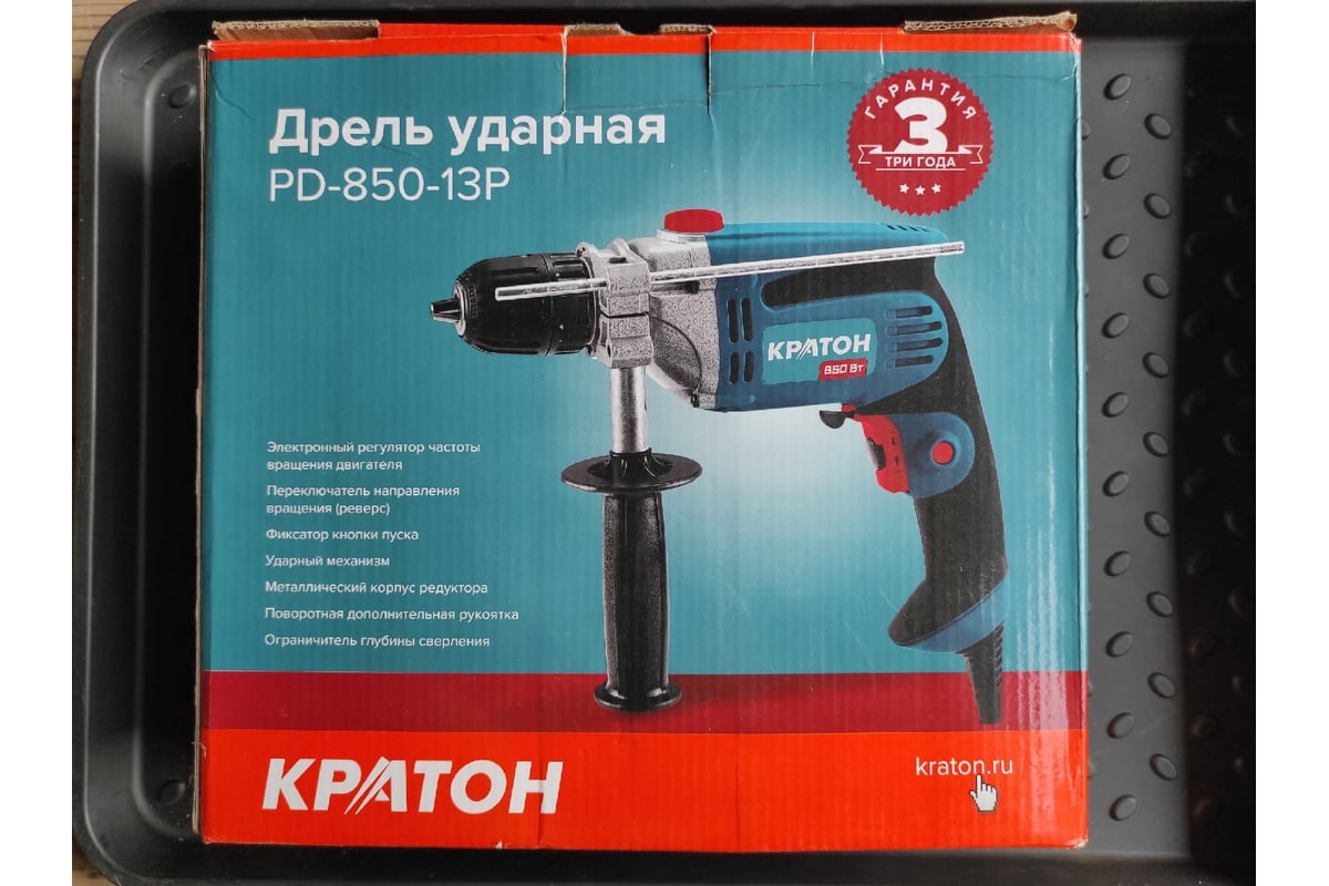 Ударная дрель Кратон PD-850-13P 3 02 01 023