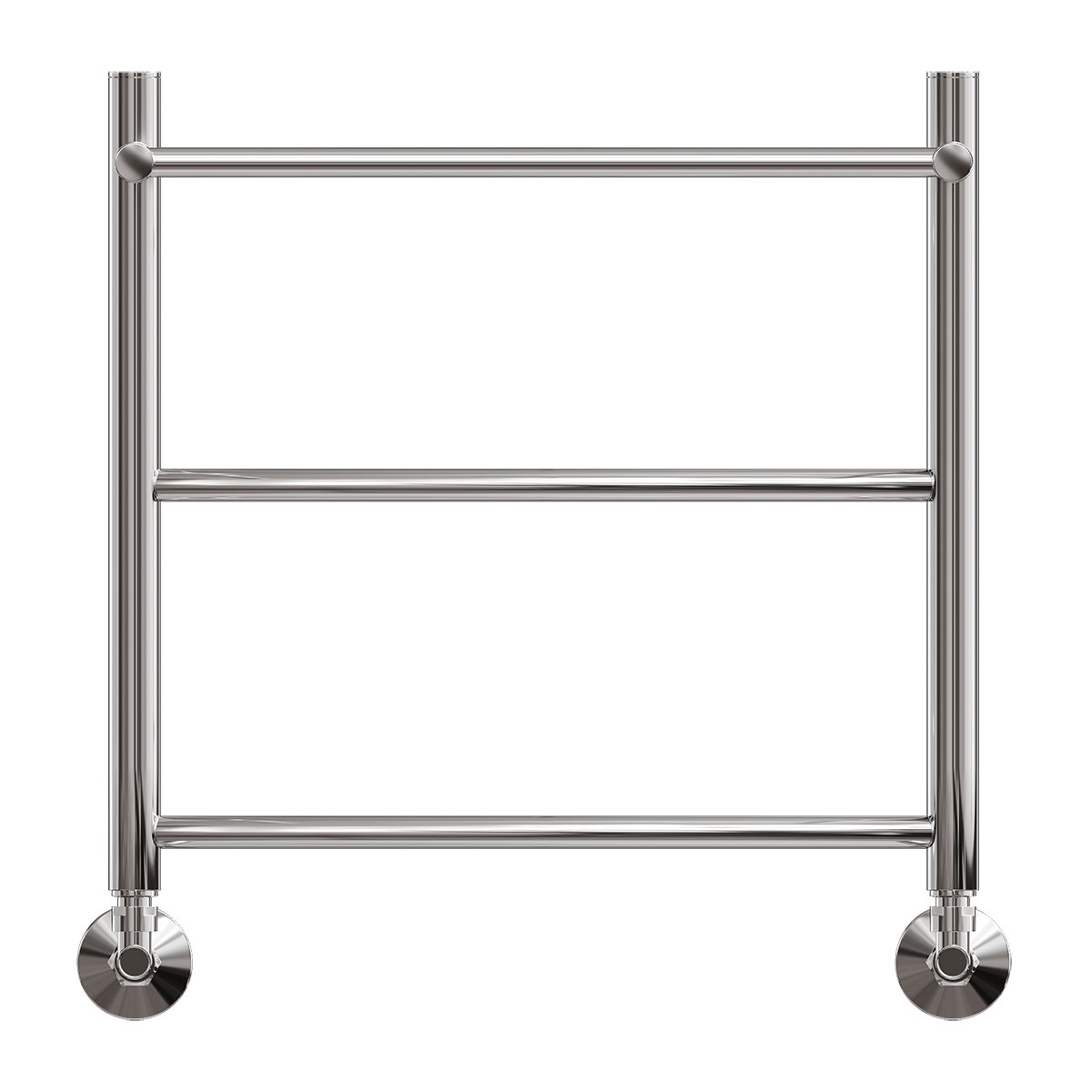 Полотенцесушитель водяной Point PN04155P П2 50x50, с полкой, хром