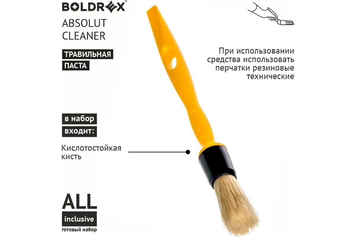 Травильная паста для нержавеющей стали absolut cleaner 0,4 кг Boldrex 3161-400СН