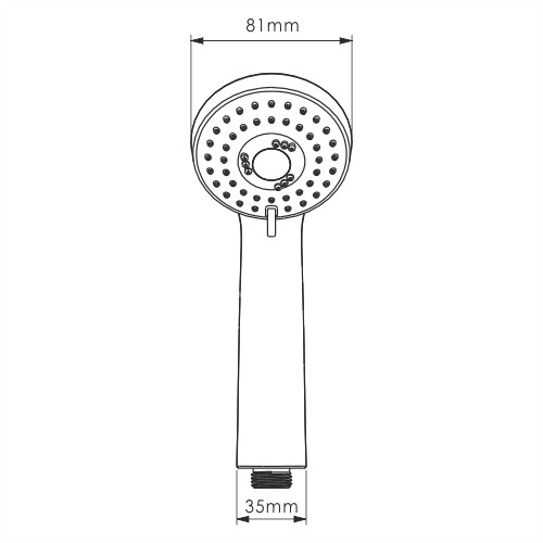 Душевая лейка WasserKRAFT A120 хром