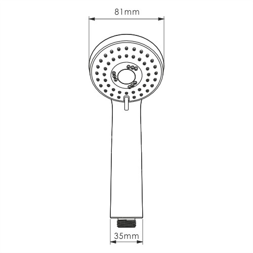 Душевая лейка WasserKRAFT A120 хром