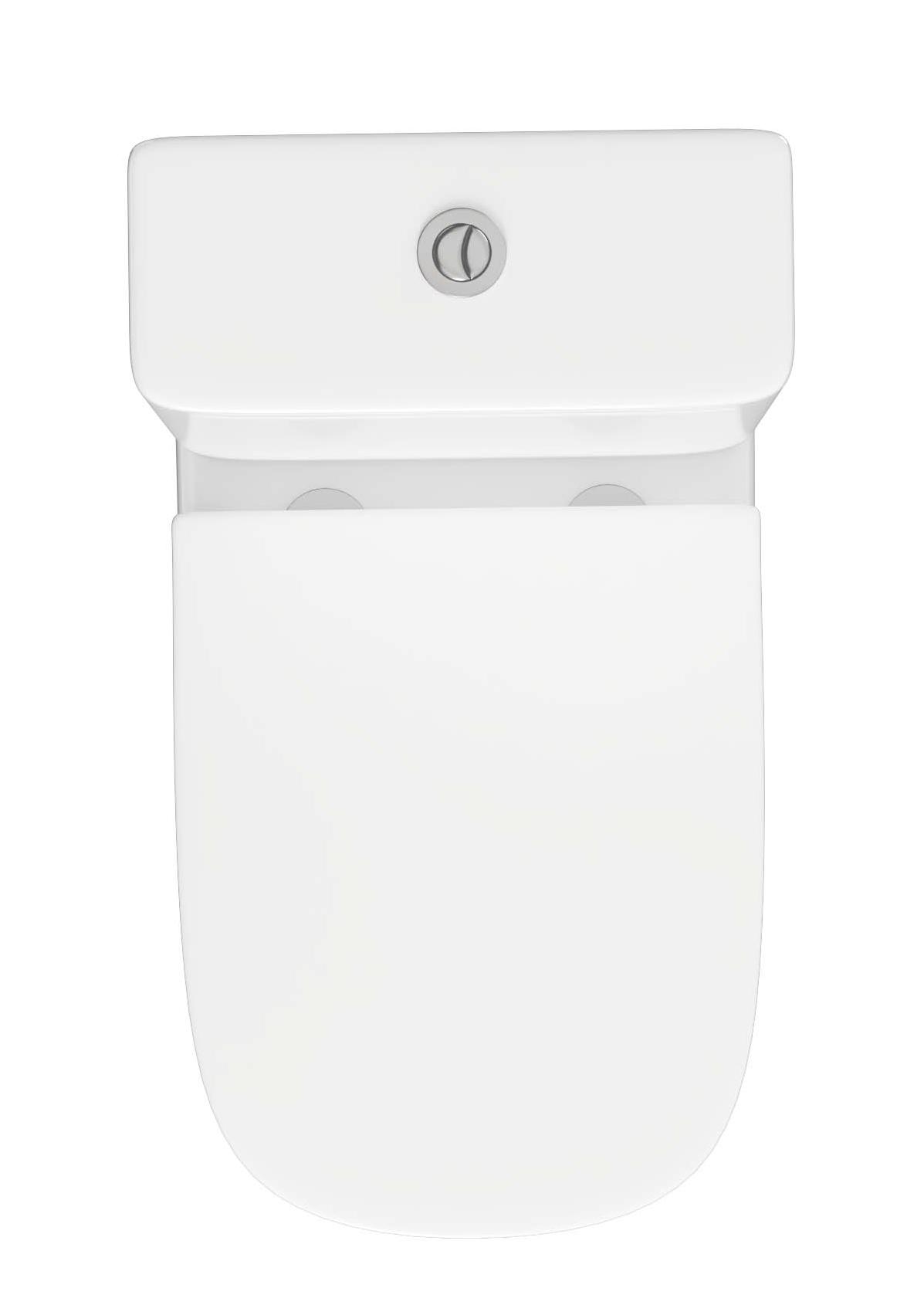 Унитаз-компакт Aquatek Optima Square AQ4451-00 безободковый, смыв торнадо, с микролифтом