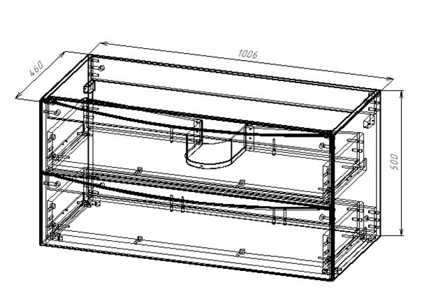 Мебель для ванной Vincea Mia 100 см V.Oak