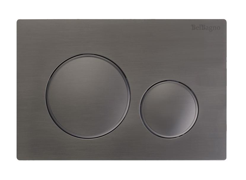 Кнопка смыва BelBagno BB-17C-GM оружейная сталь Кнопка смыва BelBagno BB-17C-GM оружейная сталь