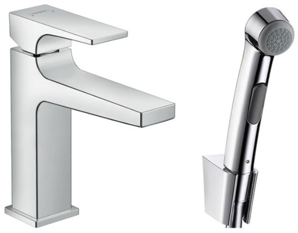 Смеситель для раковины Hansgrohe Metropol 110 32522000 с гигиен.душем