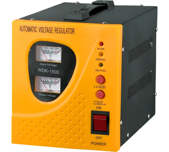 Стабилизатор напряжения (однофазный) 1500Вт Wiederkraft WDK-1500
