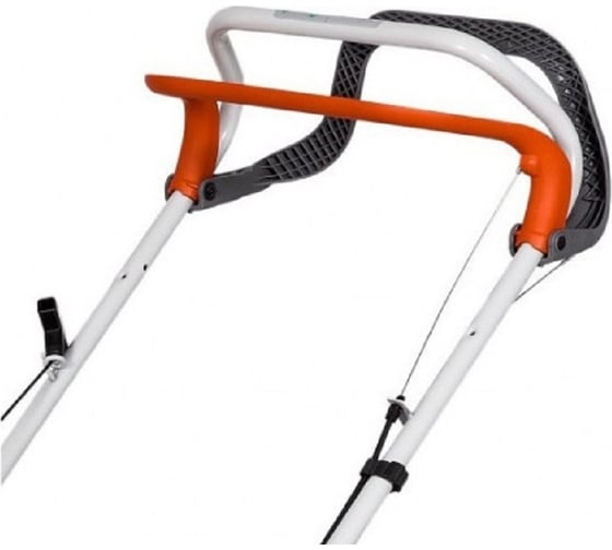 Газонокосилка Oleo-Mac gv 44 tk comfort, двигатель emak k450 ohv (123 cc), самоходная, травосборник 60 л, ширина деки 44 см, ширина кошения 41 см, 24.5 кг 6610-9074E5