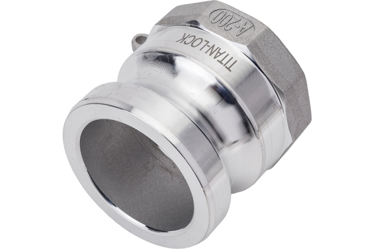 Алюминиевый камлок TITAN LOCK типа А серия EcoLine, ниппель внутр. резьба BSP 2" TL200AAL-EL