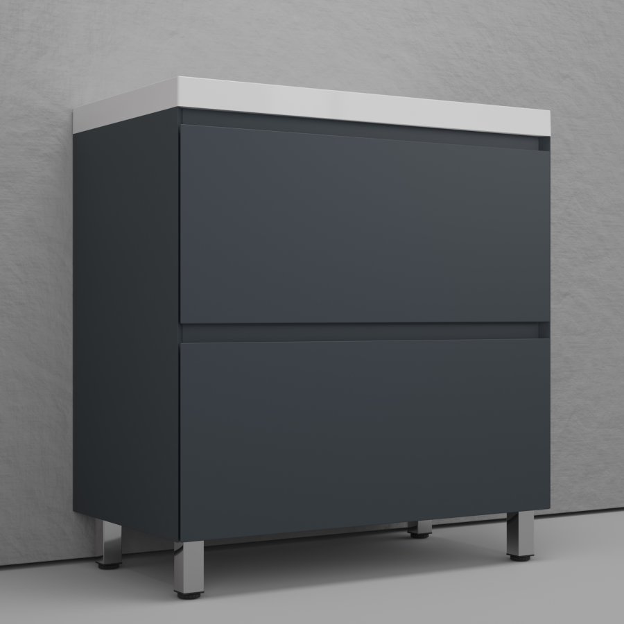 Тумба с раковиной Style Line Манхэттен 80 см напольная